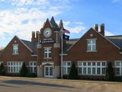 Bank property management building