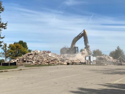Demolition of pin oak center